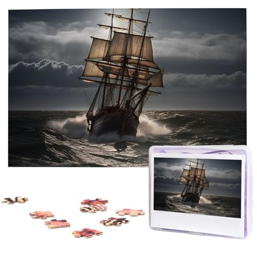 Puzzle 1000 Teile Holzpuzzle Segelschiff im Sturm Fotopuzzle Personalisiertes Bilderpuzzle für Erwachsene Benutzerdefinierte Puzzles Herausfordernde Puzzles für Familie Hochzeitsgeschenk Puzzle 1000 Teile Holzpuzzle Segelschiff im Sturm Fotopuzzle Personalisiertes Bilderpuzzle für Erwachsene Benutzerdefinierte Puzzles Herausfordernde Puzzles für Familie Hochzeitsgeschenk von LPSRTWE