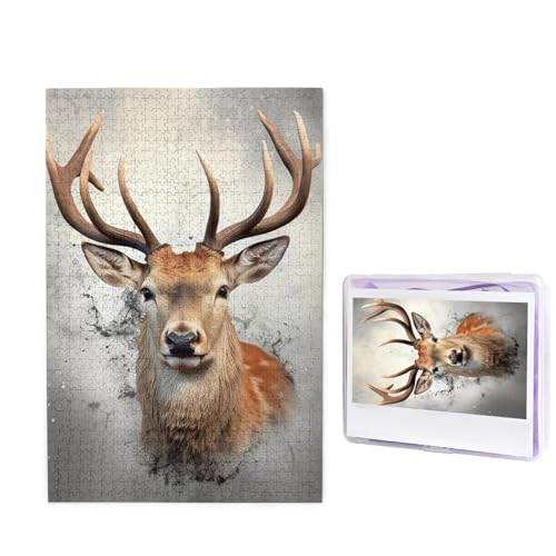 Puzzle 1000 Teile Holzpuzzle Tier Hirsch Fotopuzzle Personalisiertes Bilderpuzzle für Erwachsene Benutzerdefinierte Puzzles Herausfordernde Puzzles für Familie Hochzeitsgeschenk Puzzle 1000 Teile Holzpuzzle Tier Hirsch Fotopuzzle Personalisiertes Bilderpuzzle für Erwachsene Benutzerdefinierte Puzzles Herausfordernde Puzzles für Familie Hochzeitsgeschenk von LPSRTWE