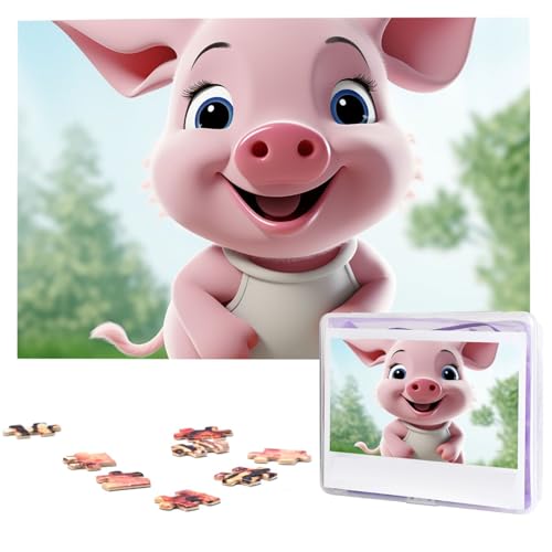 Puzzle 1000 Teile Holzpuzzle Tierfotopuzzle Personalisiertes Bilderpuzzle für Erwachsene Benutzerdefinierte Puzzles Herausfordernde Puzzles für Familie Hochzeitsgeschenk von LPSRTWE
