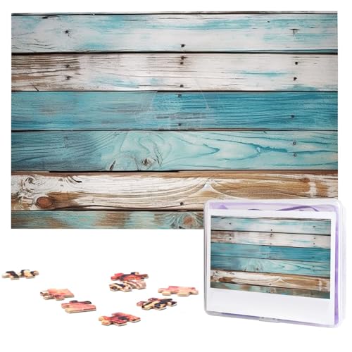 Puzzle 1000 Teile Holzpuzzle Vintage Strand Holz Old Blue Fotopuzzle Personalisiertes Bilderpuzzle für Erwachsene Benutzerdefinierte Puzzles Herausfordernde Puzzles für Familie Hochzeitsgeschenk Puzzle 1000 Teile Holzpuzzle Vintage Strand Holz Old Blue Fotopuzzle Personalisiertes Bilderpuzzle für Erwachsene Benutzerdefinierte Puzzles Herausfordernde Puzzles für Familie Hochzeitsgeschenk von LPSRTWE