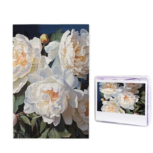 Puzzle 1000 Teile Holzpuzzle Weiße Pfingstrose Fotopuzzle Personalisiertes Bilderpuzzle für Erwachsene Benutzerdefinierte Puzzles Herausfordernde Puzzles für Familie Hochzeitsgeschenk Puzzle 1000 Teile Holzpuzzle Weiße Pfingstrose Fotopuzzle Personalisiertes Bilderpuzzle für Erwachsene Benutzerdefinierte Puzzles Herausfordernde Puzzles für Familie Hochzeitsgeschenk von LPSRTWE