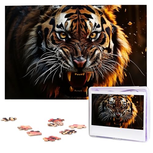 Puzzle 1000 Teile Holzpuzzle Wilder Tiger Fotopuzzle Personalisiertes Bilderpuzzle für Erwachsene Benutzerdefinierte Puzzles Herausfordernde Puzzles für Familie Hochzeitsgeschenk Puzzle 1000 Teile Holzpuzzle Wilder Tiger Fotopuzzle Personalisiertes Bilderpuzzle für Erwachsene Benutzerdefinierte Puzzles Herausfordernde Puzzles für Familie Hochzeitsgeschenk von LPSRTWE