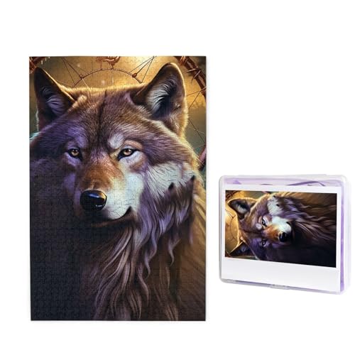 Puzzle 1000 Teile Holzpuzzle Wölfe und Traumfänger Fotopuzzle Personalisiertes Bilderpuzzle für Erwachsene Benutzerdefinierte Puzzles Herausfordernde Puzzles für Familie Hochzeitsgeschenk Puzzle 1000 Teile Holzpuzzle Wölfe und Traumfänger Fotopuzzle Personalisiertes Bilderpuzzle für Erwachsene Benutzerdefinierte Puzzles Herausfordernde Puzzles für Familie Hochzeitsgeschenk von LPSRTWE
