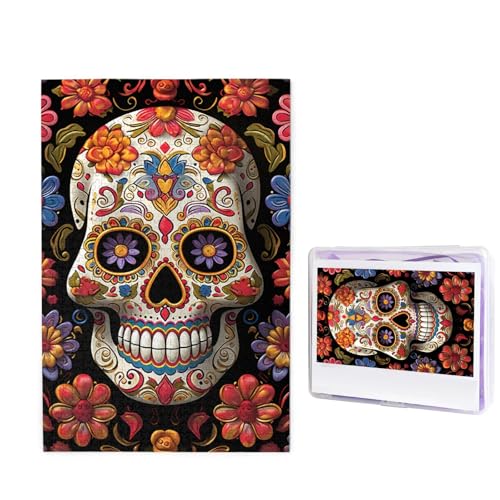Puzzle 1000 Teile Holzpuzzle Zuckerschädel Fotopuzzle Personalisiertes Bilderpuzzle für Erwachsene Benutzerdefinierte Puzzles Herausfordernde Puzzles für Familie Hochzeitsgeschenk Puzzle 1000 Teile Holzpuzzle Zuckerschädel Fotopuzzle Personalisiertes Bilderpuzzle für Erwachsene Benutzerdefinierte Puzzles Herausfordernde Puzzles für Familie Hochzeitsgeschenk von LPSRTWE