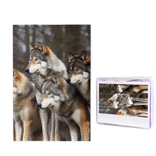 Puzzle 1000 Teile Holzpuzzle verschiedenfarbige Wölfe Fotopuzzle, personalisiertes Bilderpuzzle für Erwachsene, benutzerdefinierte Puzzles, herausfordernde Puzzles für Familie, Hochzeitsgeschenk Puzzle 1000 Teile Holzpuzzle verschiedenfarbige Wölfe Fotopuzzle, personalisiertes Bilderpuzzle für Erwachsene, benutzerdefinierte Puzzles, herausfordernde Puzzles für Familie, Hochzeitsgeschenk von LPSRTWE