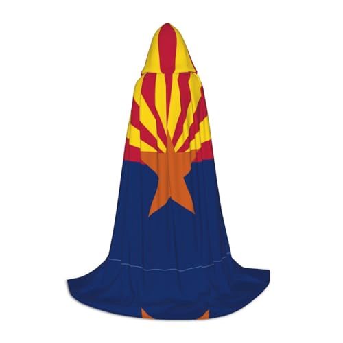 LPWTYCBV Arizona-Flaggen-Druck, Kapuzenumhang für Teenager, bequemer und langlebiger Kostüm-Umhang für Halloween LPWTYCBV Arizona-Flaggen-Druck, Kapuzenumhang für Teenager, bequemer und langlebiger Kostüm-Umhang für Halloween von LPWTYCBV