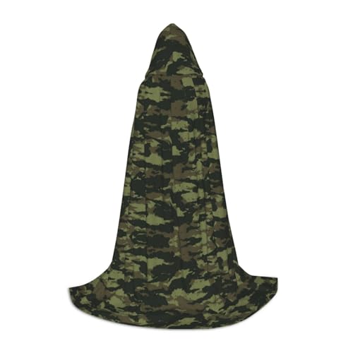 LPWTYCBV Camouflage-Druck Kapuzenumhang für Teenager, bequemer und langlebiger Kostüm-Umhang für Halloween von LPWTYCBV