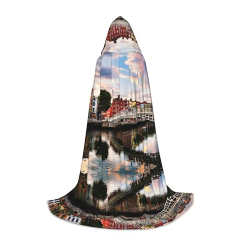 LPWTYCBV Dublin Irland Ha Penny Bridge River Print Kapuzenumhang für Jugendliche Bequem und Langlebig Kostüm Umhang für Halloween LPWTYCBV Dublin Irland Ha Penny Bridge River Print Kapuzenumhang für Jugendliche Bequem und Langlebig Kostüm Umhang für Halloween von LPWTYCBV