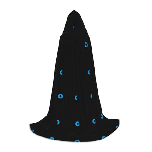 LPWTYCBV Evil Eye Print Kapuzenumhang für Jugendliche Bequem und Langlebig Kostüm Umhang für Halloween von LPWTYCBV