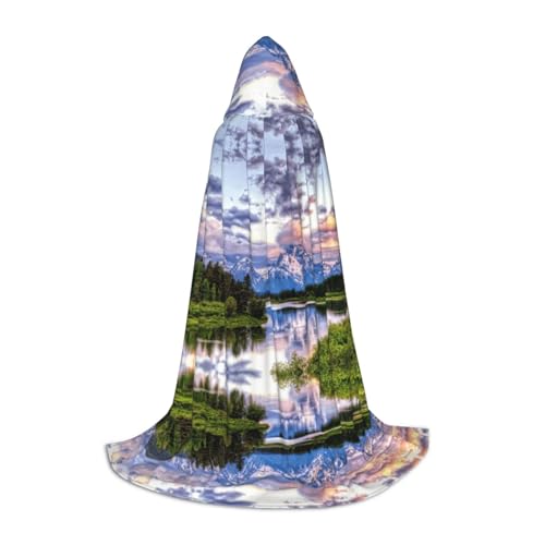LPWTYCBV Grand Teton Nationalpark-Druck, Kapuzenumhang für Teenager, bequemer und langlebiger Kostüm-Umhang für Halloween LPWTYCBV Grand Teton Nationalpark-Druck, Kapuzenumhang für Teenager, bequemer und langlebiger Kostüm-Umhang für Halloween von LPWTYCBV