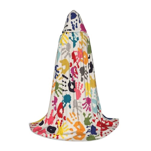 LPWTYCBV Handabdruck-Kapuzenumhang für Teenager, bequemer und langlebiger Kostüm-Umhang für Halloween LPWTYCBV Handabdruck-Kapuzenumhang für Teenager, bequemer und langlebiger Kostüm-Umhang für Halloween von LPWTYCBV