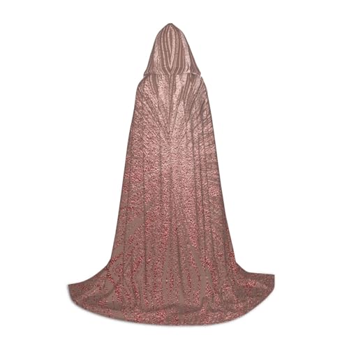 LPWTYCBV Kapuzenumhang für Teenager, Roségold, Rosa, bedruckt, bequemer und langlebiger Kostüm-Umhang für Halloween von LPWTYCBV