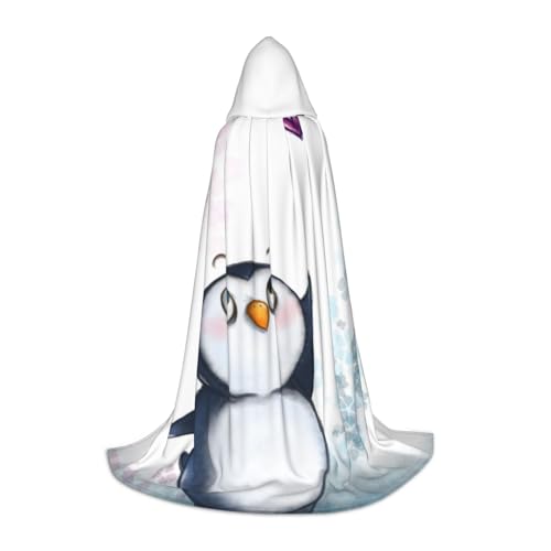 LPWTYCBV Kapuzenumhang mit Aufschrift "I Love Penguins", für Teenager, bequemer und langlebiger Kostüm-Umhang für Halloween LPWTYCBV Kapuzenumhang mit Aufschrift "I Love Penguins", für Teenager, bequemer und langlebiger Kostüm-Umhang für Halloween von LPWTYCBV