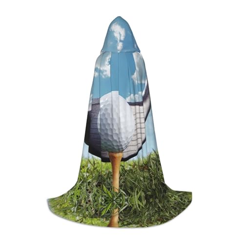 LPWTYCBV Kapuzenumhang mit Golfclub-Druck, für Teenager, bequemer und langlebiger Kostüm-Umhang für Halloween LPWTYCBV Kapuzenumhang mit Golfclub-Druck, für Teenager, bequemer und langlebiger Kostüm-Umhang für Halloween von LPWTYCBV