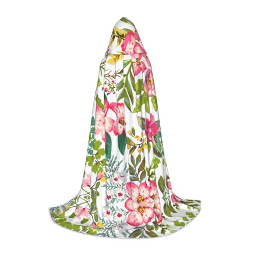 LPWTYCBV Kapuzenumhang mit Hibiskusblumen-Druck, für Teenager, bequemer und langlebiger Kostüm-Umhang für Halloween LPWTYCBV Kapuzenumhang mit Hibiskusblumen-Druck, für Teenager, bequemer und langlebiger Kostüm-Umhang für Halloween von LPWTYCBV