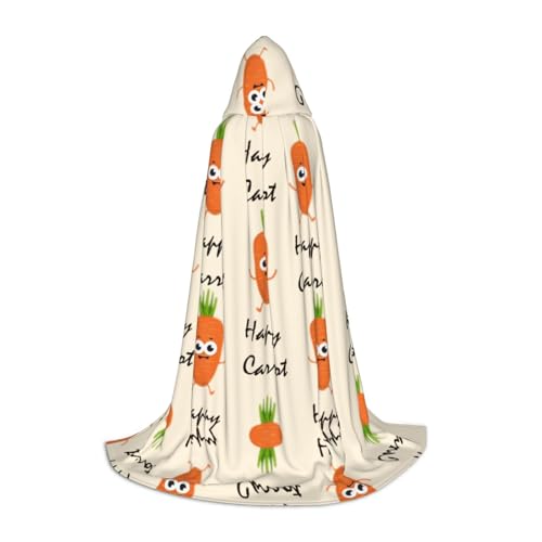 LPWTYCBV Kapuzenumhang mit Karottenmuster für Teenager, bequemer und langlebiger Kostüm-Umhang für Halloween LPWTYCBV Kapuzenumhang mit Karottenmuster für Teenager, bequemer und langlebiger Kostüm-Umhang für Halloween von LPWTYCBV