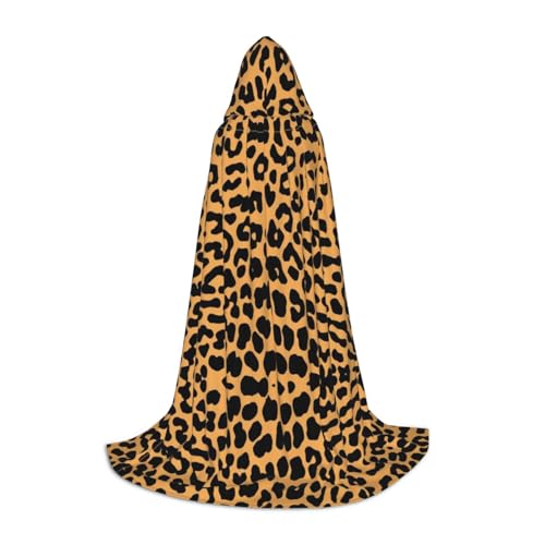LPWTYCBV Kapuzenumhang mit Leopardenmuster für Teenager, bequemer und langlebiger Kostüm-Umhang für Halloween von LPWTYCBV