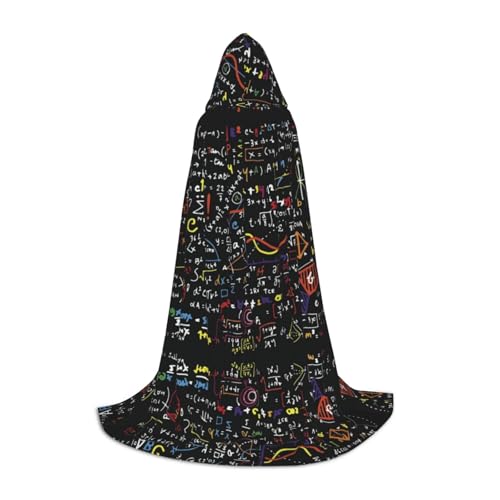 LPWTYCBV Kapuzenumhang mit Mathe-Formel-Druck, für Teenager, bequemer und langlebiger Kostüm-Umhang für Halloween LPWTYCBV Kapuzenumhang mit Mathe-Formel-Druck, für Teenager, bequemer und langlebiger Kostüm-Umhang für Halloween von LPWTYCBV