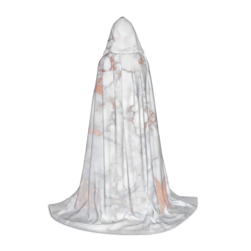 LPWTYCBV Kapuzenumhang mit weißem Marmor-Roségold-Druck, für Teenager, bequemer und langlebiger Kostüm-Umhang für Halloween LPWTYCBV Kapuzenumhang mit weißem Marmor-Roségold-Druck, für Teenager, bequemer und langlebiger Kostüm-Umhang für Halloween von LPWTYCBV