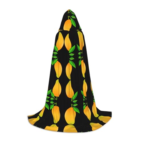 LPWTYCBV Mango-Print Kapuzenumhang für Jugendliche Bequem und Langlebig Kostüm Umhang für Halloween von LPWTYCBV