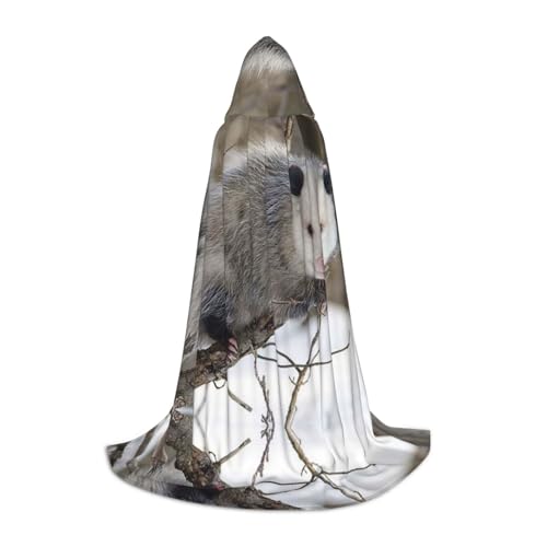 LPWTYCBV Opossum In Snow Print Kapuzenumhang für Jugendliche Bequem Und Langlebig Kostüm Umhang Für Halloween LPWTYCBV Opossum In Snow Print Kapuzenumhang für Jugendliche Bequem Und Langlebig Kostüm Umhang Für Halloween von LPWTYCBV