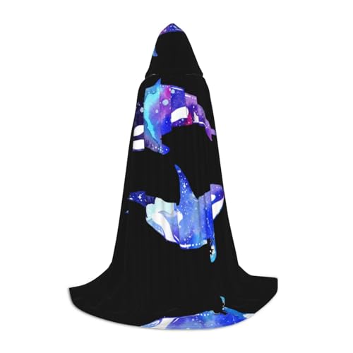 LPWTYCBV Orca Killerwal Druck Kapuzenumhang für Jugendliche Bequem und Langlebig Kostüm Umhang für Halloween LPWTYCBV Orca Killerwal Druck Kapuzenumhang für Jugendliche Bequem und Langlebig Kostüm Umhang für Halloween von LPWTYCBV