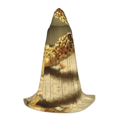 LPWTYCBV Sand Leopard Gecko Print Kapuzenumhang für Jugendliche Bequem und Langlebig Kostüm Umhang für Halloween LPWTYCBV Sand Leopard Gecko Print Kapuzenumhang für Jugendliche Bequem und Langlebig Kostüm Umhang für Halloween von LPWTYCBV