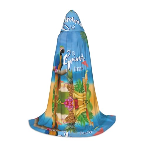 LPWTYCBV Sommerlicher Papageien-Ananas-Vogel-Druck, Kapuzenumhang für Teenager, bequemer und langlebiger Kostüm-Umhang für Halloween LPWTYCBV Sommerlicher Papageien-Ananas-Vogel-Druck, Kapuzenumhang für Teenager, bequemer und langlebiger Kostüm-Umhang für Halloween von LPWTYCBV
