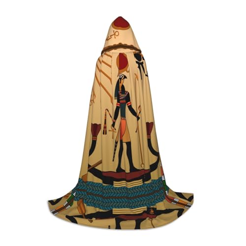 LPWTYCBV Sun Old Egyptian Timeless Grace Print Hooded Cape For Teenagers Comfortable And Durable Costume Cape For Halloween von LPWTYCBV