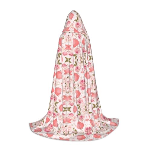 LPWTYCBV Teetassen mit Rosen, romantischer Shabby-Druck, Kapuzenumhang für Teenager, bequemer und langlebiger Kostüm-Umhang für Halloween LPWTYCBV Teetassen mit Rosen, romantischer Shabby-Druck, Kapuzenumhang für Teenager, bequemer und langlebiger Kostüm-Umhang für Halloween von LPWTYCBV