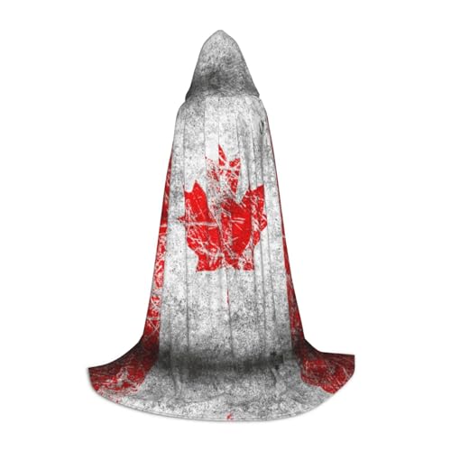 LPWTYCBV Umhang mit Kapuze im Retro-Stil mit Kanada-Flagge, für Teenager, bequemer und langlebiger Kostüm-Umhang für Halloween LPWTYCBV Umhang mit Kapuze im Retro-Stil mit Kanada-Flagge, für Teenager, bequemer und langlebiger Kostüm-Umhang für Halloween von LPWTYCBV