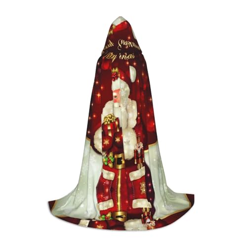 LPWTYCBV Weihnachtsmann-Umhang mit Kapuze für Teenager, bequemer und langlebiger Kostüm-Umhang für Halloween von LPWTYCBV
