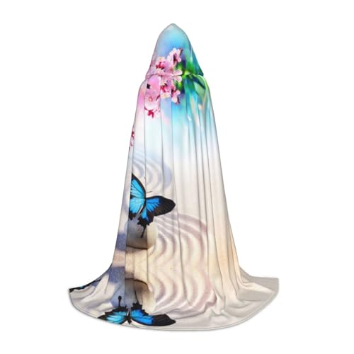 LPWTYCBV Zen Design Schmetterling Druck Kapuzenumhang für Jugendliche Bequem und Langlebig Kostüm Umhang für Halloween LPWTYCBV Zen Design Schmetterling Druck Kapuzenumhang für Jugendliche Bequem und Langlebig Kostüm Umhang für Halloween von LPWTYCBV
