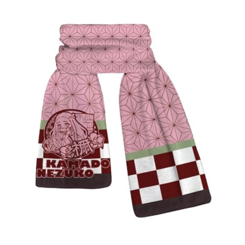 Demon Killing Scarf, Devil Killing Corps Figure Keep Warm Neckerchief, Kamados Frannel Soft Shawls Wraps Unisex Scarves (B) von LPXBHSW