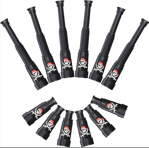 LPZMPZ 12 Stück Piraten Fernrohr für Kinder Mitgebsel Pirat Teleskop Kindergeburtstag Set für Piratenzubehör Spielzeug Piratenparty Accessoires Kostüm Zubehör Kinder LPZMPZ 12 Stück Piraten Fernrohr für Kinder Mitgebsel Pirat Teleskop Kindergeburtstag Set für Piratenzubehör Spielzeug Piratenparty Accessoires Kostüm Zubehör Kinder von LPZMPZ