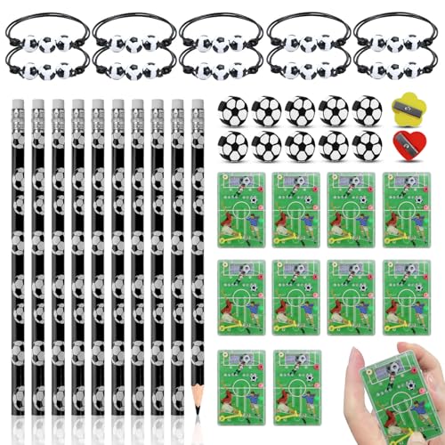 LPZMPZ Fußball Mitgebsel Give Aways Deko Kindergeburtstag Fussball Geburtstag FußBaller Party Mitgebsel mit Bleistifte Geschenke Radiergummis Armband Set für Kinder Jungen Mädchen 40 Stück LPZMPZ Fußball Mitgebsel Give Aways Deko Kindergeburtstag Fussball Geburtstag FußBaller Party Mitgebsel mit Bleistifte Geschenke Radiergummis Armband Set für Kinder Jungen Mädchen 40 Stück von LPZMPZ