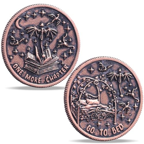 Just One More Chapter Coin Gamer Bookish Gifts for Book Lovers - Unique Book Coin Flip Book Merch & Bookish Coins Presents for Reader Women, Decision Maker Idea (one more chapter - Dragons Dark) von LParkin