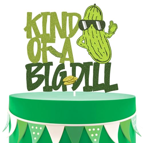 Art Of A Big Dill Tortenaufsatz – Cartoon-Gurke Geburtstagstortenaufsatz – lustige Obstgurke Geburtstagsparty-Dekorationen – Pickle Food Lover Geburtstagskuchendekoration Art Of A Big Dill Tortenaufsatz – Cartoon-Gurke Geburtstagstortenaufsatz – lustige Obstgurke Geburtstagsparty-Dekorationen – Pickle Food Lover Geburtstagskuchendekoration von LQINBIBJ