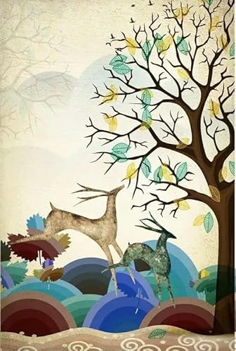 1000 Teile Lucky Deer Papierpuzzle Lernspielzeug für Erwachsene 38X52CM 1000 Teile Lucky Deer Papierpuzzle Lernspielzeug für Erwachsene 38X52CM von LQKADBCXT