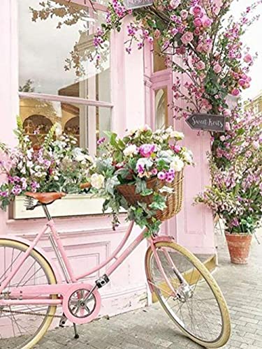 1000-teiliges Papierpuzzle, Basteln, Wanddekoration, Geschenk, rosa Fahrrad, 50 x 70 cm 1000-teiliges Papierpuzzle, Basteln, Wanddekoration, Geschenk, rosa Fahrrad, 50 x 70 cm von LQKADBCXT