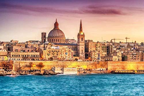 1000-teiliges Papierpuzzle Malta Valletta Landschaft einzigartiges Wanddekorationsgeschenk 52x38cm 1000-teiliges Papierpuzzle Malta Valletta Landschaft einzigartiges Wanddekorationsgeschenk 52x38cm von LQKADBCXT