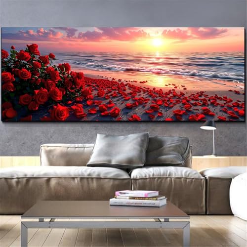 1000-teiliges Papierpuzzle Rose Sonnenuntergang Kunst großes Kunsthandwerk Geschenk Home Wanddekoration Geschenk 50x70cm von LQKADBCXT