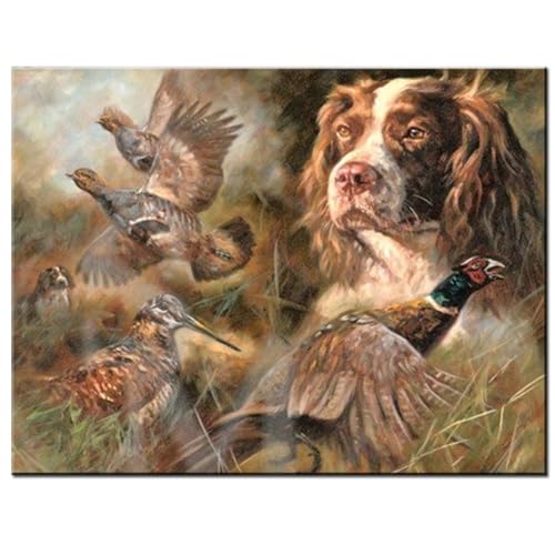 2000-teiliges Papierpuzzle, Springer-Spaniel-Ente, geeignet zum Bemalen von Aufklebern, Kunsthandwerk, Wanddekoration zu Hause, 70 x 100 cm von LQKADBCXT