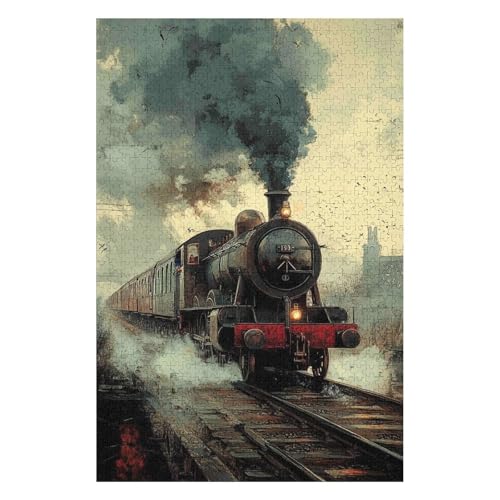 2000-teiliges Papierpuzzle Flying Scotsman, 70 x 100 cm von LQKADBCXT
