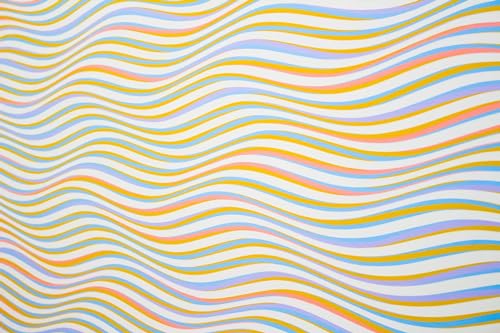 Bunte Wellenlinien - 2000-teiliges Papierpuzzle - Dicke und stabile Teile, perfekt für Familienspaß 70 x 100 cm von LQKADBCXT