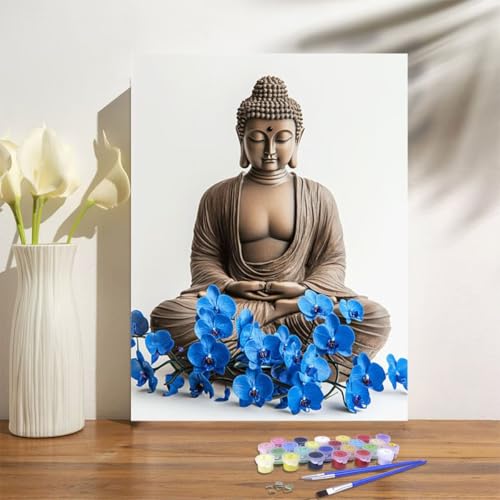 Klassisches 1000-teiliges Puzzle, Buddha-Statue, Orchidee, für Kinder und Damen, Hobby, Heimdekoration, Geschenk, mittelgroß, 38 x 26 cm Klassisches 1000-teiliges Puzzle, Buddha-Statue, Orchidee, für Kinder und Damen, Hobby, Heimdekoration, Geschenk, mittelgroß, 38 x 26 cm von LQKADBCXT