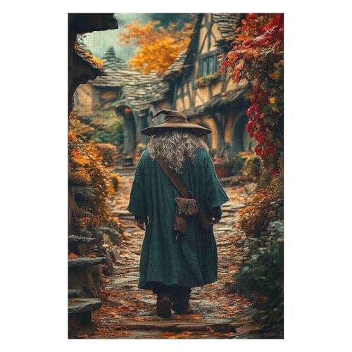 Klassisches 1000-teiliges Puzzle „Der Herr der Ringe“, geeignet Kinder, 50 x 70 cm von LQKADBCXT