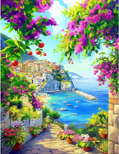 Klassisches 1000-teiliges Puzzle mit Cinque Terre-Landschaft, exquisites Geschenkornament, 52 x 38 cm Klassisches 1000-teiliges Puzzle mit Cinque Terre-Landschaft, exquisites Geschenkornament, 52 x 38 cm von LQKADBCXT