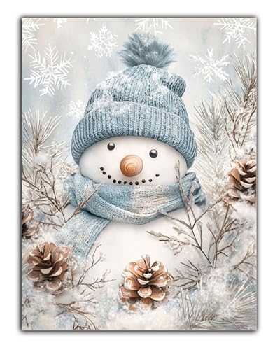 Klassisches 1000-teiliges Puzzle mit Schneemann- und Tannenzapfen-Kunst, geeignet als Heimdekoration, 38 x 26 cm Klassisches 1000-teiliges Puzzle mit Schneemann- und Tannenzapfen-Kunst, geeignet als Heimdekoration, 38 x 26 cm von LQKADBCXT