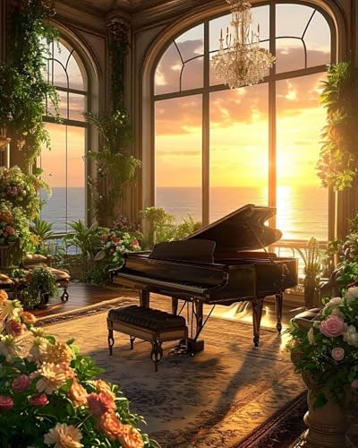 Klavierpuzzle für Erwachsene, 2000 Teile, für Kinder, Mosaik-Bastelarbeiten, Heimdekoration, Geschenk, 70 x 100 cm von LQKADBCXT